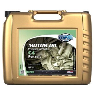 Моторна олива Premium Synthetic C4 Renault 5W-30, 20 л - MPM 05020C4