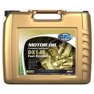 Моторна олива Premium Synthetic DX1 Fuel Economy 5W-20, 20 л - MPM 05020DX1FE