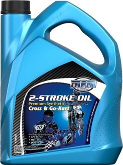 Масло для мотоциклов 2T 5л. 2-Stroke Oil Premium Synthetic Cross&Go-Kart - MPM 43005K