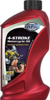 Масло для мотоциклов 4-Stroke Motorcycle Oil 5W-40 Premium Synthetic 1 л. - MPM 57001