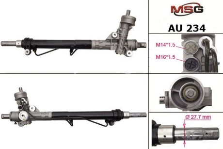 Рульова рейка (з ГПК) Audi A4 00-08 - MSG AU 234