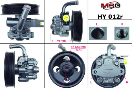 Насос Г/У восстановленный HYUNDAI Santa Fe 2006-2010,HYUNDAI Sonata 2006-2010 - MSG HY 012R