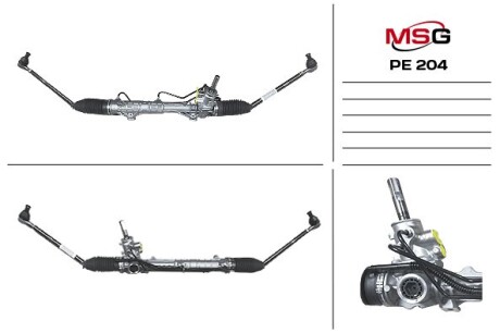 Рульова рейка (з ГПК) Peugeot 307/Citroen C4 01-13 - MSG PE 204