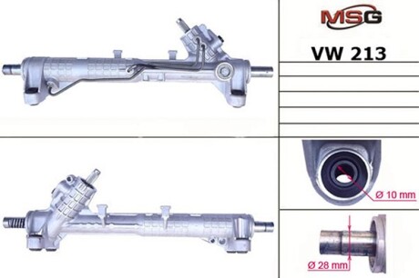 Рульова рейка(+ГУР) TRANSPORTER 1.9-2.8 90-03 - (7D1422061BX, 7D1422061B, 701422061J) MSG VW 213