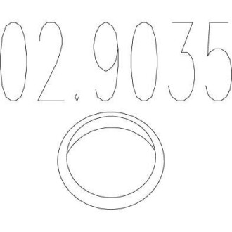 Кришка, вихлопна труба - ((E52340581, 44011AE031, 174510B010, 174510G010, 1745120010)) MTS 02.9035