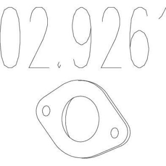 Ущільнення, вихлопна труба - MTS 02.9261