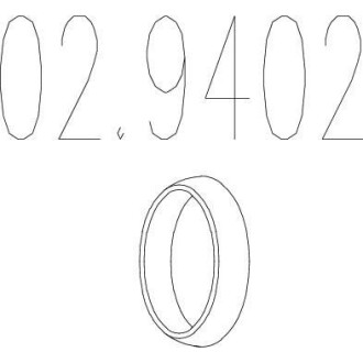 Кришка, вихлопна труба - (90128076, 854932, 5949964) MTS 02.9402