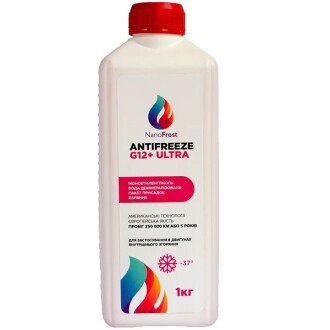 Антифриз Antifreeze G12+ Ultra -37°C рожевий, 1л - NANOFROST 4820241560066 (фото 1)