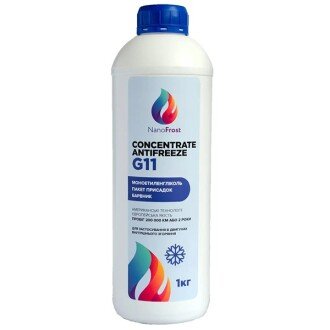 Антифриз-концентрат Concentrate Antifreeze G11 -80°C синий, 1л - NANOFROST 4820241560271