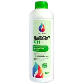 Антифриз-концентрат Concentrate Antifreeze G11 -80°C зелений, 1л - NANOFROST 4820241560318 (фото 1)