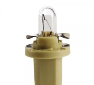 Лампа розжарювання B8.5D 12V 1.5W beige (1 шт.) - NARVA 17049