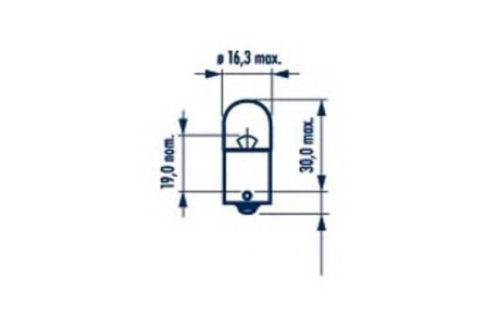 Автолампа R5W BA15s 5 W прозрачная - NARVA 17171