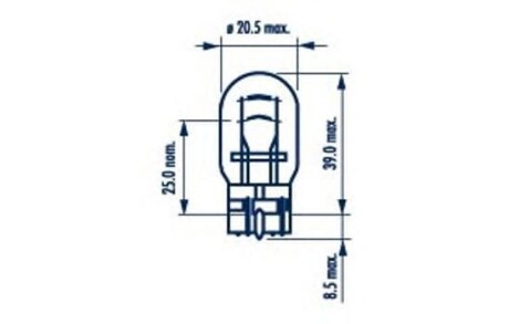 Галогенова лампа - (997008215, MS820027, 2626189947) NARVA 17919