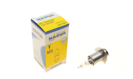 Автолампа MH6 12V 35/35W (M5) P15d-25-3 Standard (Moto) - NARVA 420173000