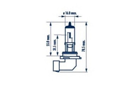 480063000 Лампа HB4/9006 12V 55W P22d HALOGEN - (9098113047, 63217160786, 33104SL5A02) NARVA 48006