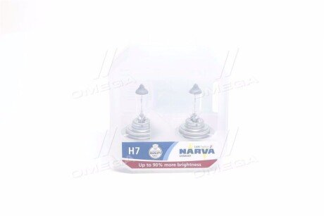 Лампа розжарювання SET H7 12V 55W PX26d RANGE POWER +90 (к-т 2шт) - NARVA 48047S2