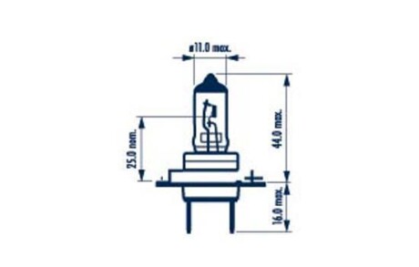 483393000 Лампа H7 12V 55W PX26d (+50%) RANGE POWER 50+ - NARVA 48339