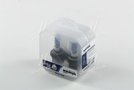 Лампа розжарювання TWIN SET HB4 12V 55W RANGE POWER WHITE - NARVA 48626S2