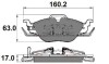 Комплект тормозных колодок - (1605034, 1605070, 1605000) National NP2010 (фото 2)