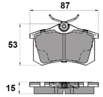 Гальмівні колодки зад. Caddy III/IV/Passat/Audi A4/A6 (Lucas) - National NP2037