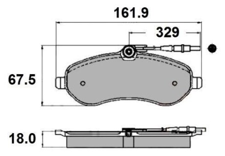 Гальмівні колодки пер. Scudo/Expert 07- - National NP2115