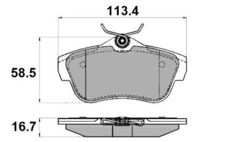 Гальмівні колодки зад. Scudo/Expert 07- - National NP2290