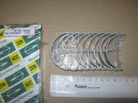 Вкладыши коренные STD (к-кт на мотор) Honda B18A, B20A, D16A1, ZC - NDC MS2208GPSTD