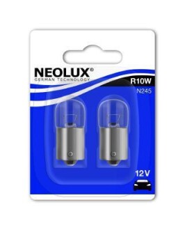 Автолампа R10W BA15s 10 W белая - NEOLUX N24502B