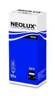 Автолампа W1,2W W2x4,6d 1,2 W белая - NEOLUX N508