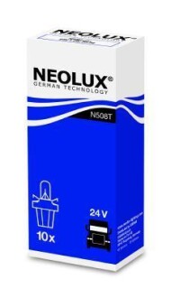 Автолампа BAX B8,5d 1,2 W прозрачная - NEOLUX N508T