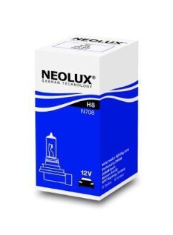 Автолампа H8 PGJ19-1 35 W прозрачная - NEOLUX N708