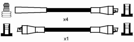Фото 2 - Провод высоковольтный NGK 7104