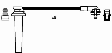 Фото 2 - Провод высоковольтный NGK 7701