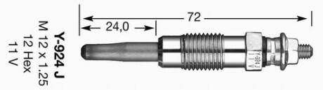 Свеча накаливания - NGK 7906