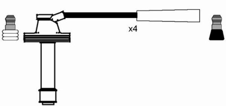 Фото 3 - Провод высоковольтный NGK 8492