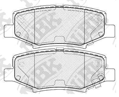 Колодки задние c2007-- Wrangler,Grand Cherokee,Liberty,Nitro - (68003776AA) NiBK PN0497