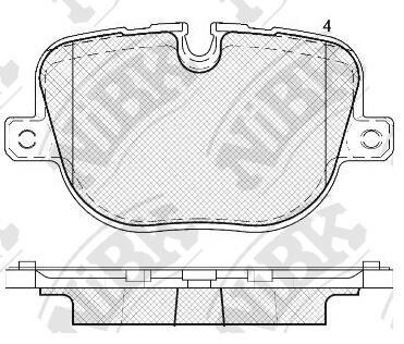 Колодки задние Range Rover Sport - (lr025739, lr015577) NiBK PN0566