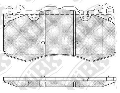 Колодки передние Range Rover, Defender NEW - (lro16684, lr156926, lr114004) NiBK PN0567