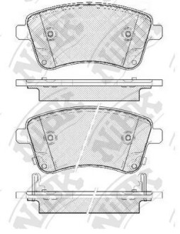 Колодки передние - (581011PA00) NiBK PN0703