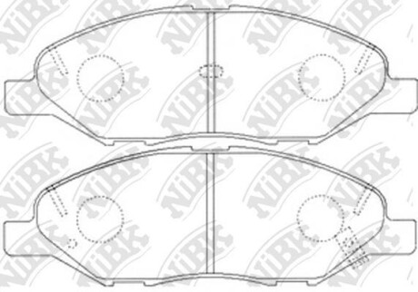 Колодки передние TIIDA - NiBK PN2452