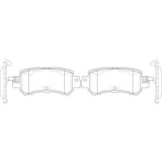 Тормозные колодки - NiBK PN25001S