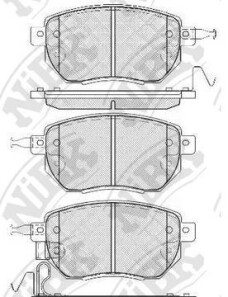Колодки тормозные передние Nissan Murano, Infiniti FX - NiBK PN2901