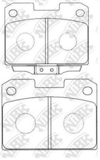 Колодки задние Mitsubishi - NiBK PN3338