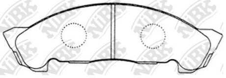 Колодки тормозные передние Nissan Atlas, Mazda Titan, Isuzu NKR - NiBK PN4384