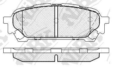 Колодки задние Subaru - NiBK PN7801