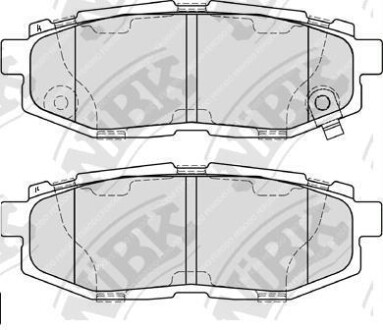 Колодки задние Subaru - (26696XA010, 26696XA000) NiBK PN7803