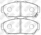 Колодки тормозные передние Honda Integra - (45022ST7000, 45022ST7010, 45022ST7020) NiBK PN8337 (фото 1)