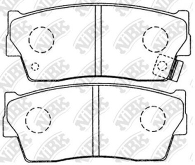 Колодки передние Vitara, X-90 - (5521082020, 5522082020, 5520060820) NiBK PN9298