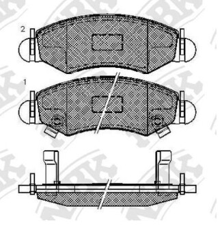 Колодки передние Ignis, Swift, Agila (A) - NiBK PN9807