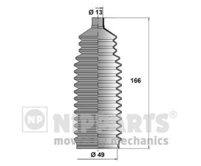 Пильовик рульового механізму - NIPPARTS J2840900